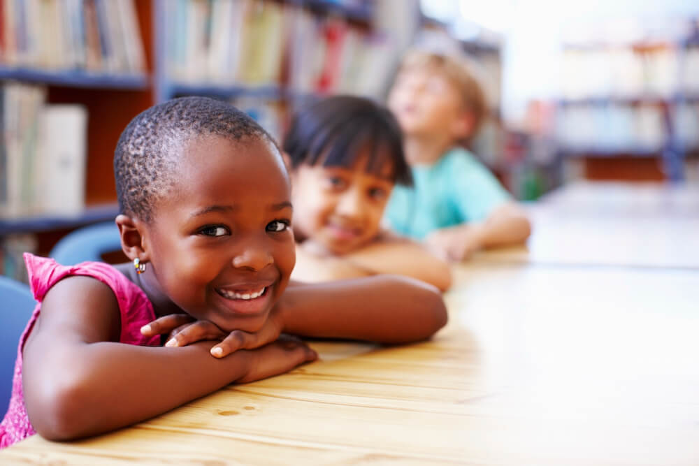 Happy Kids At Desk