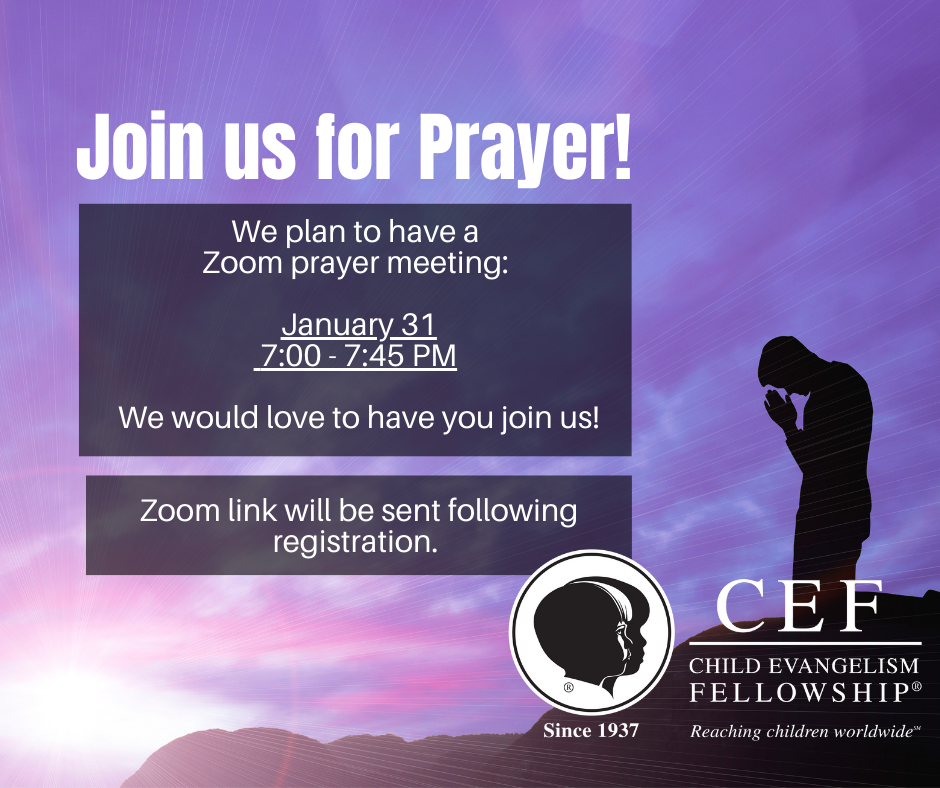Zoom Prayer Meeting Tuesday, January 31, 2023 @ 7